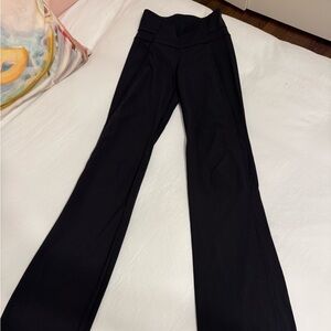 Black lululemon groove flare leggings, size 2. excellent condition. like new.